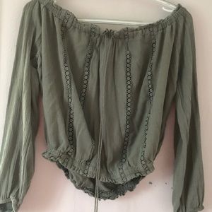 Green long sleeve shirt